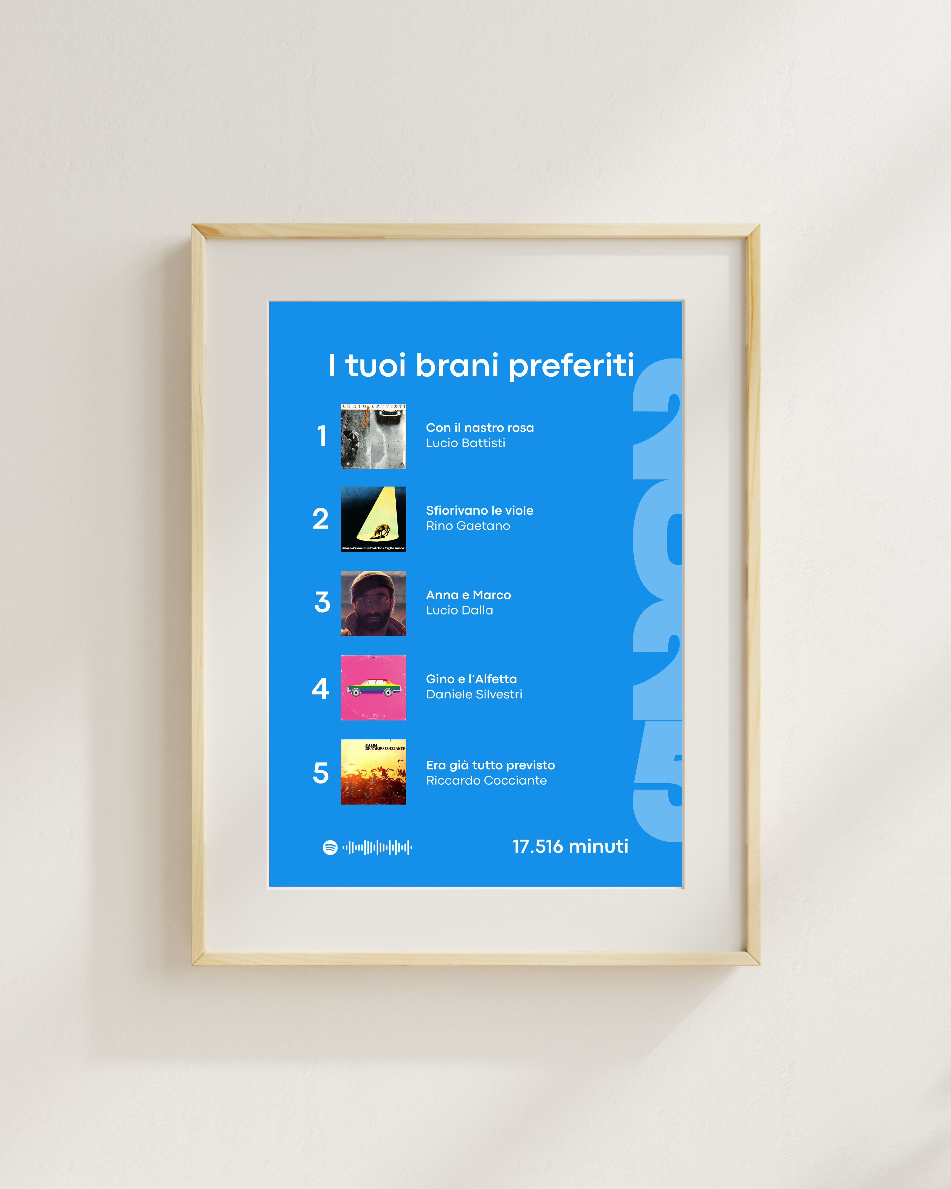 Wrap - I tuoi brani preferiti 30x40 cm