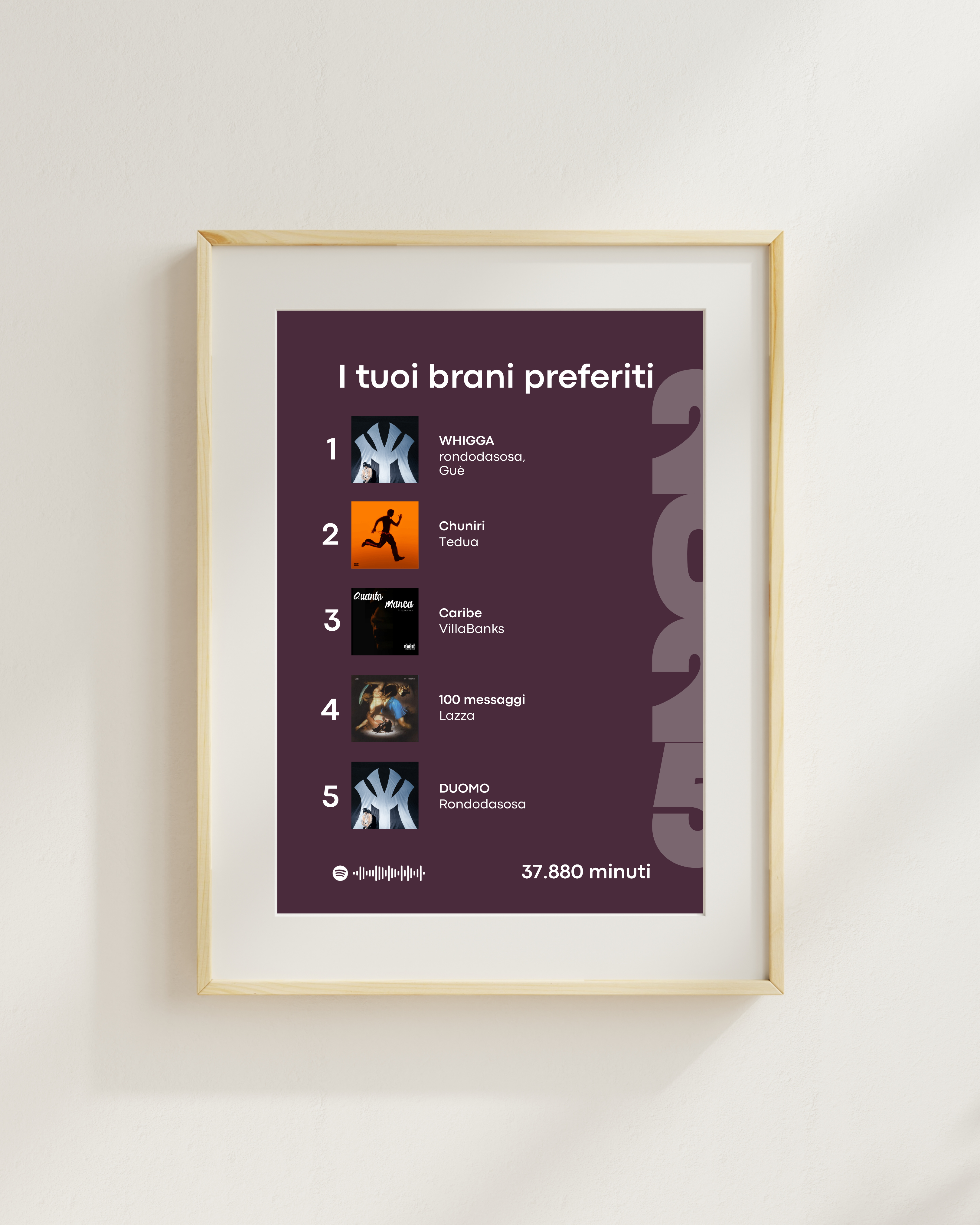 Wrap - I tuoi brani preferiti 30x40 cm