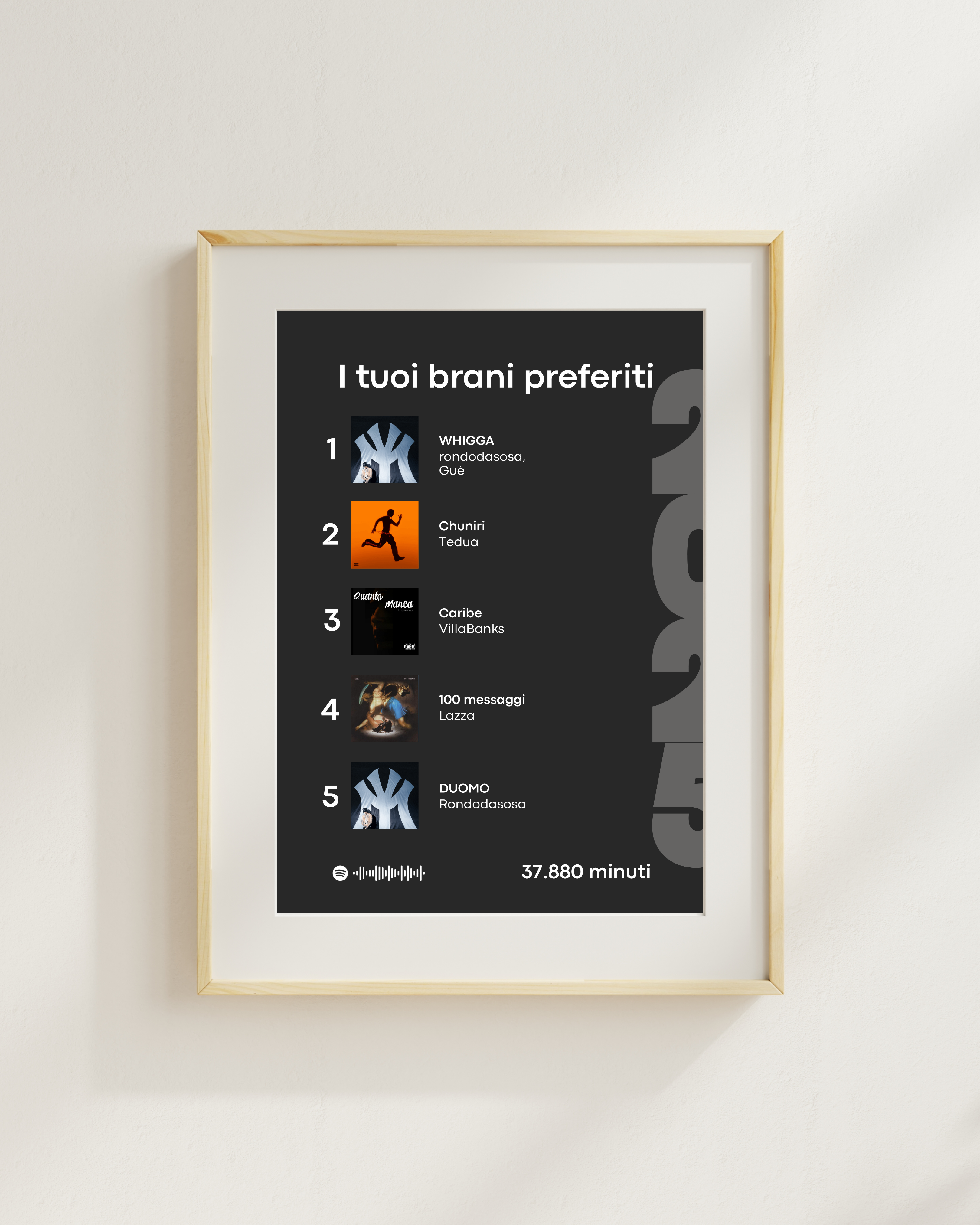 Wrap - I tuoi brani preferiti 30x40 cm