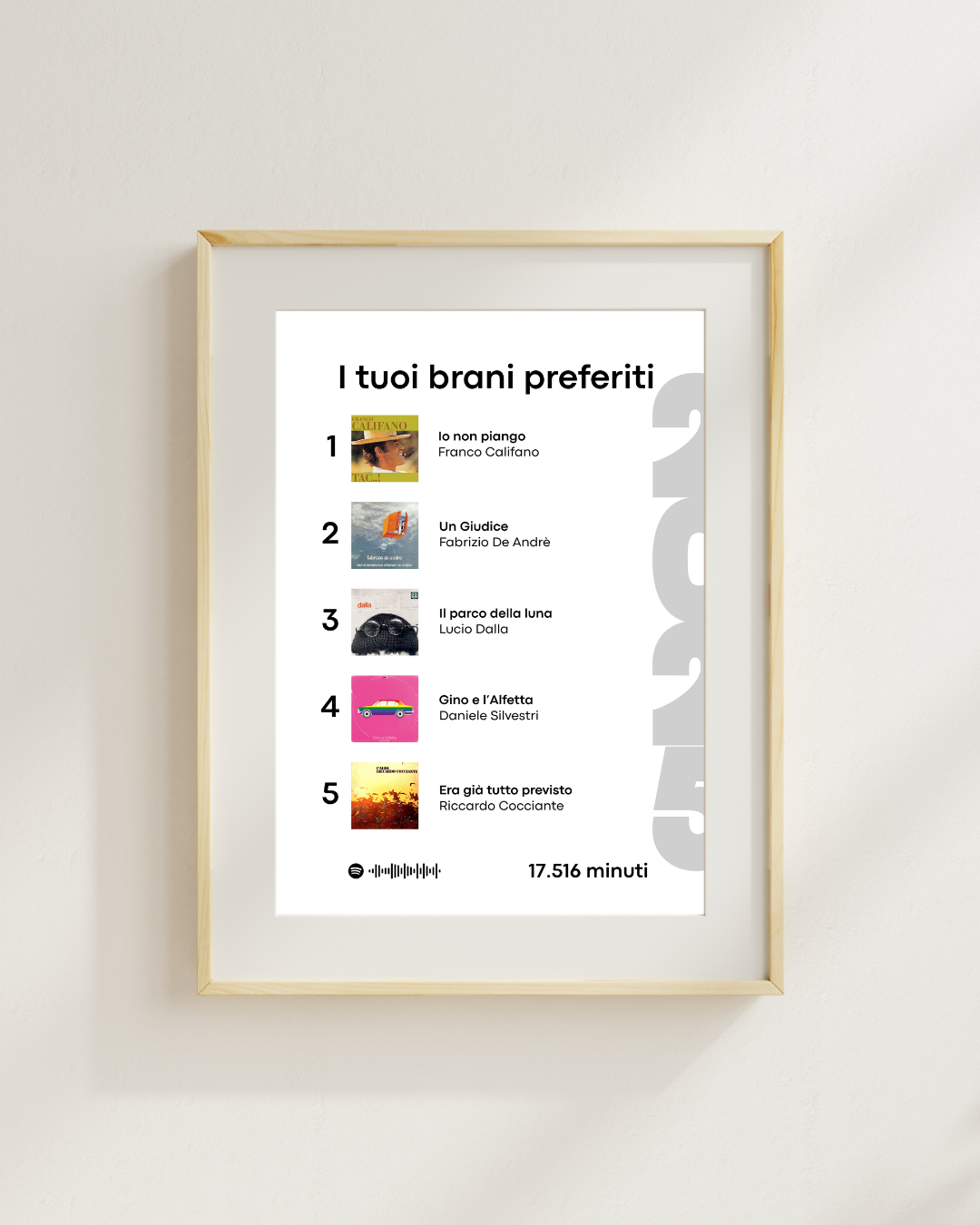 Wrap - I tuoi brani preferiti 30x40 cm