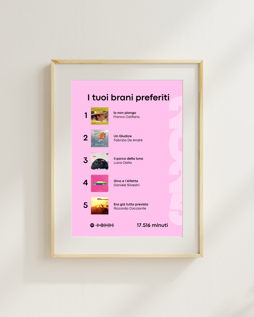 Wrap - I tuoi brani preferiti 30x40 cm